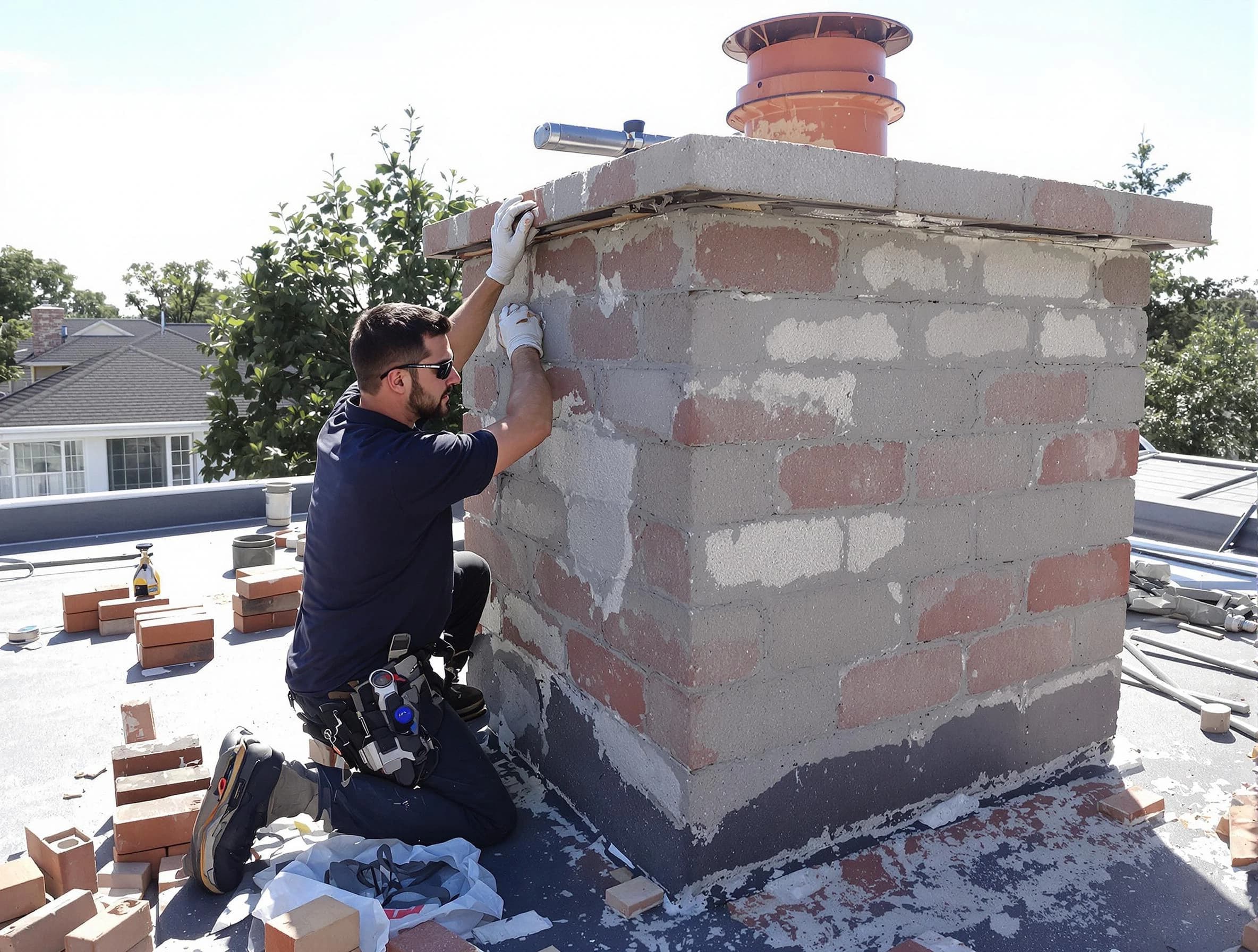 Advanced chimney repair process by Magna Chimney Sweep in Magna, UT