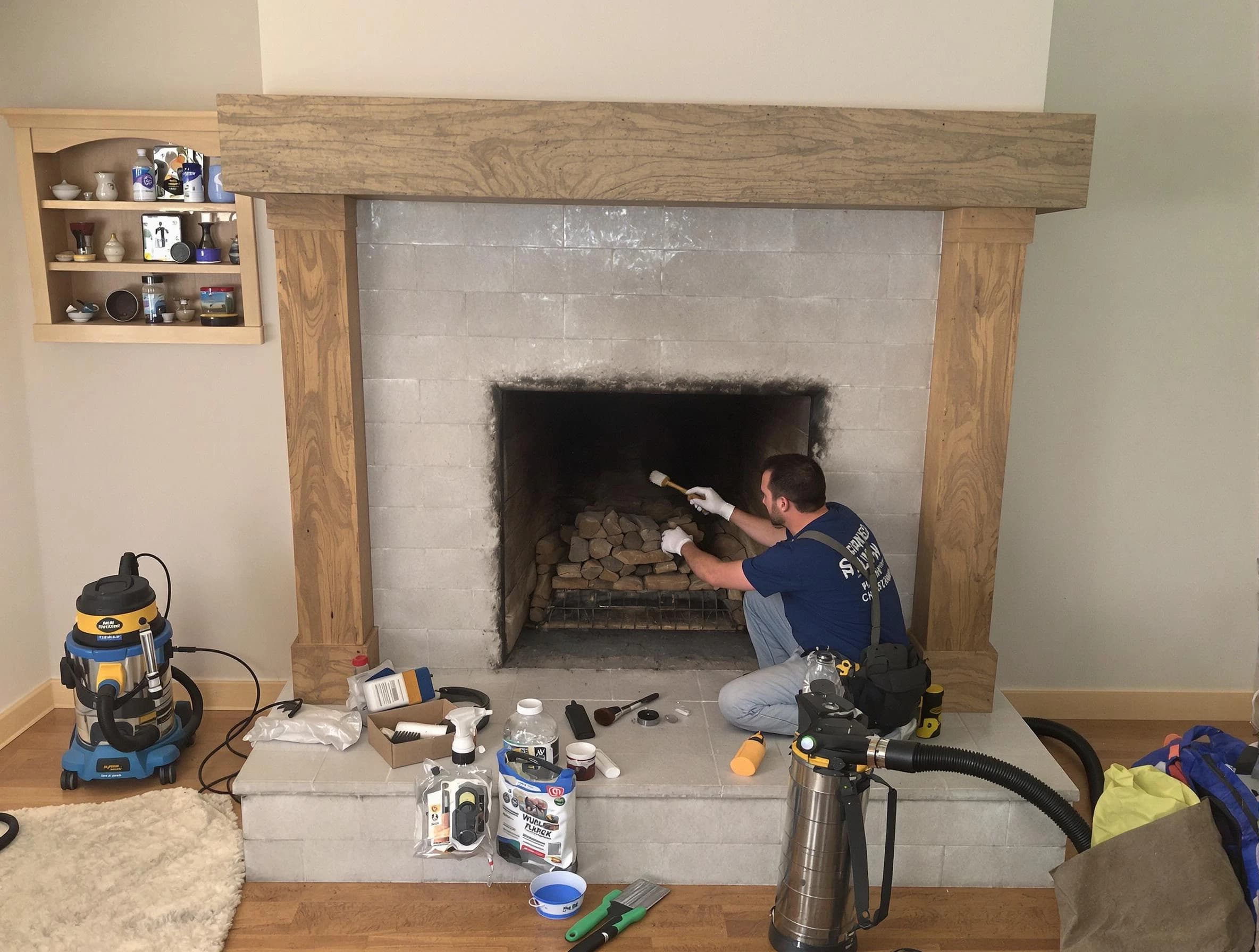 Detailed creosote removal process by Magna Chimney Sweep in Magna, UT