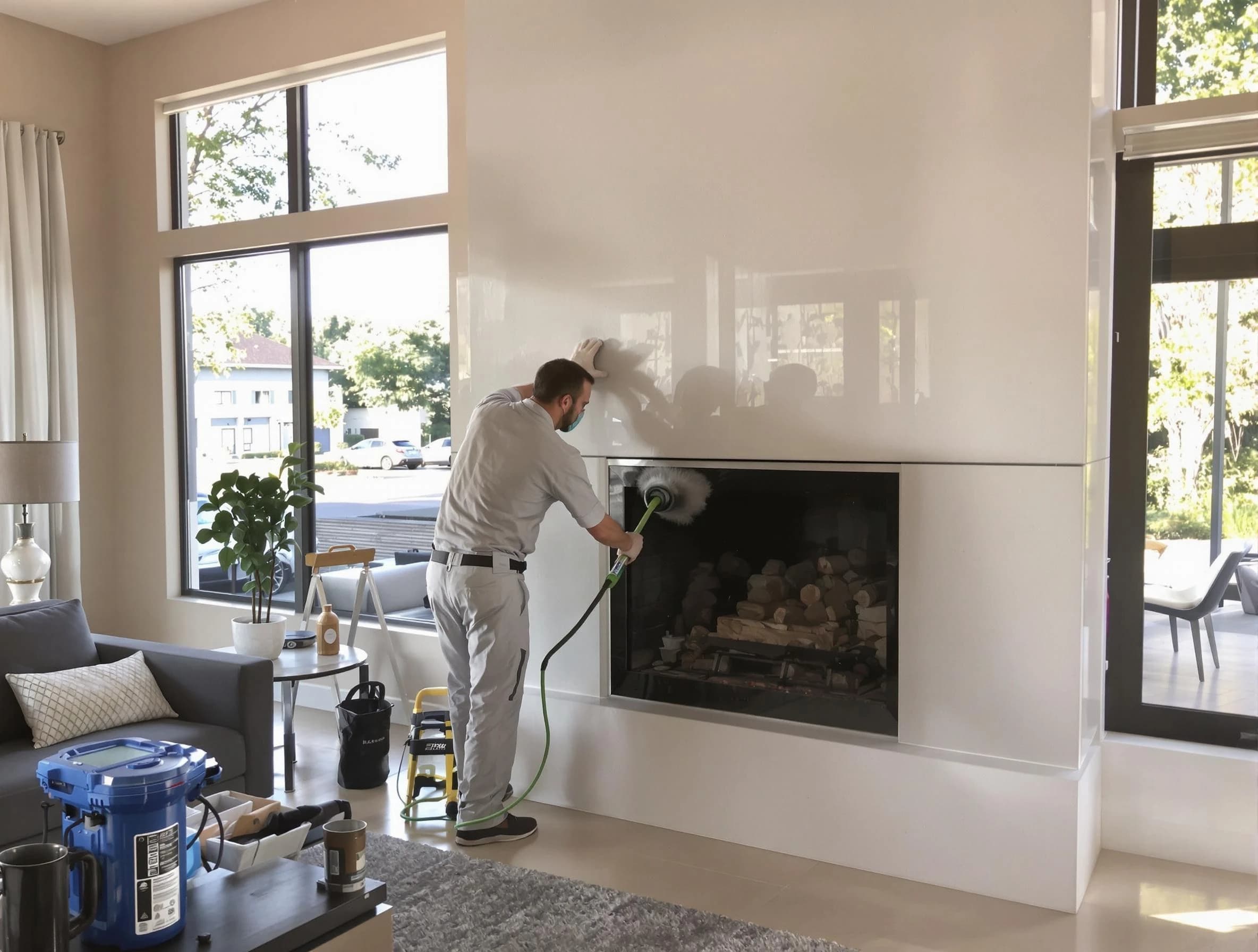 Magna Chimney Sweep performing thorough soot removal in Magna, UT