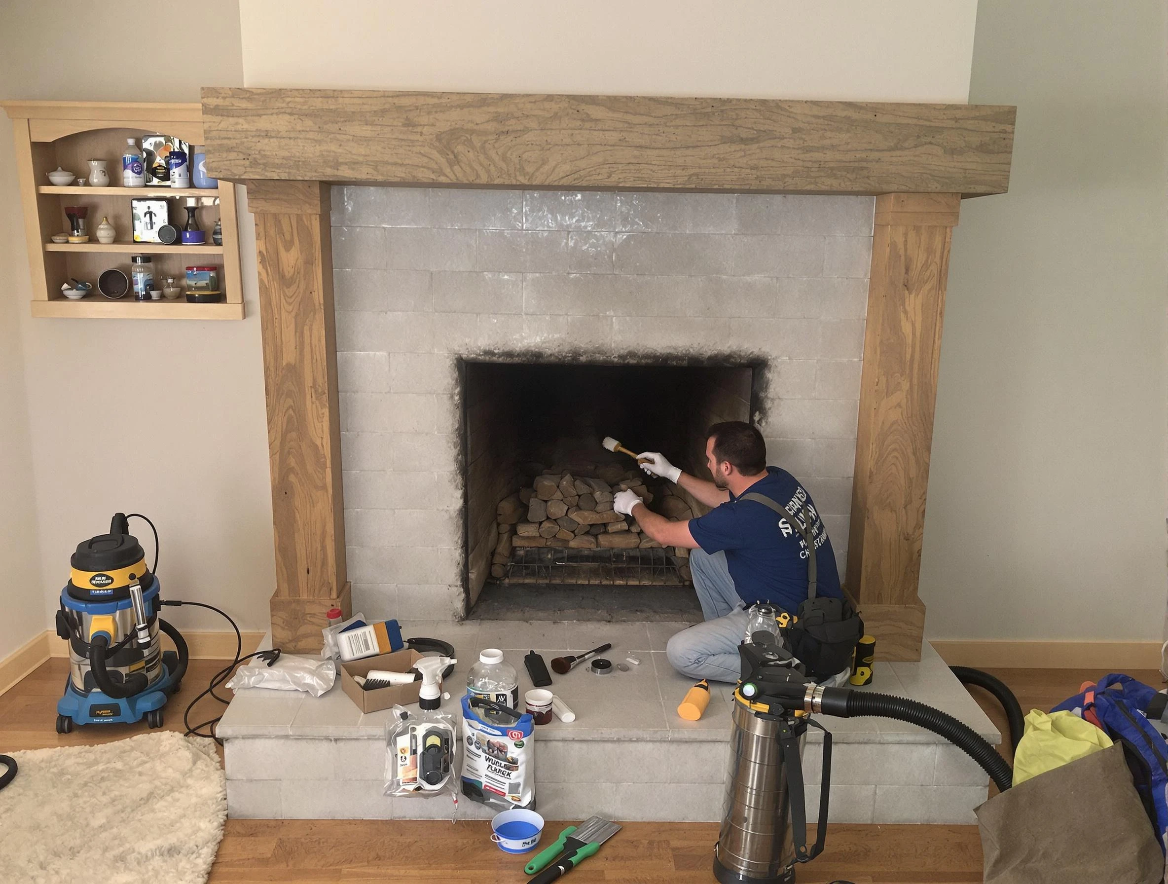 Detailed creosote removal process by Magna Chimney Sweep in Magna, UT