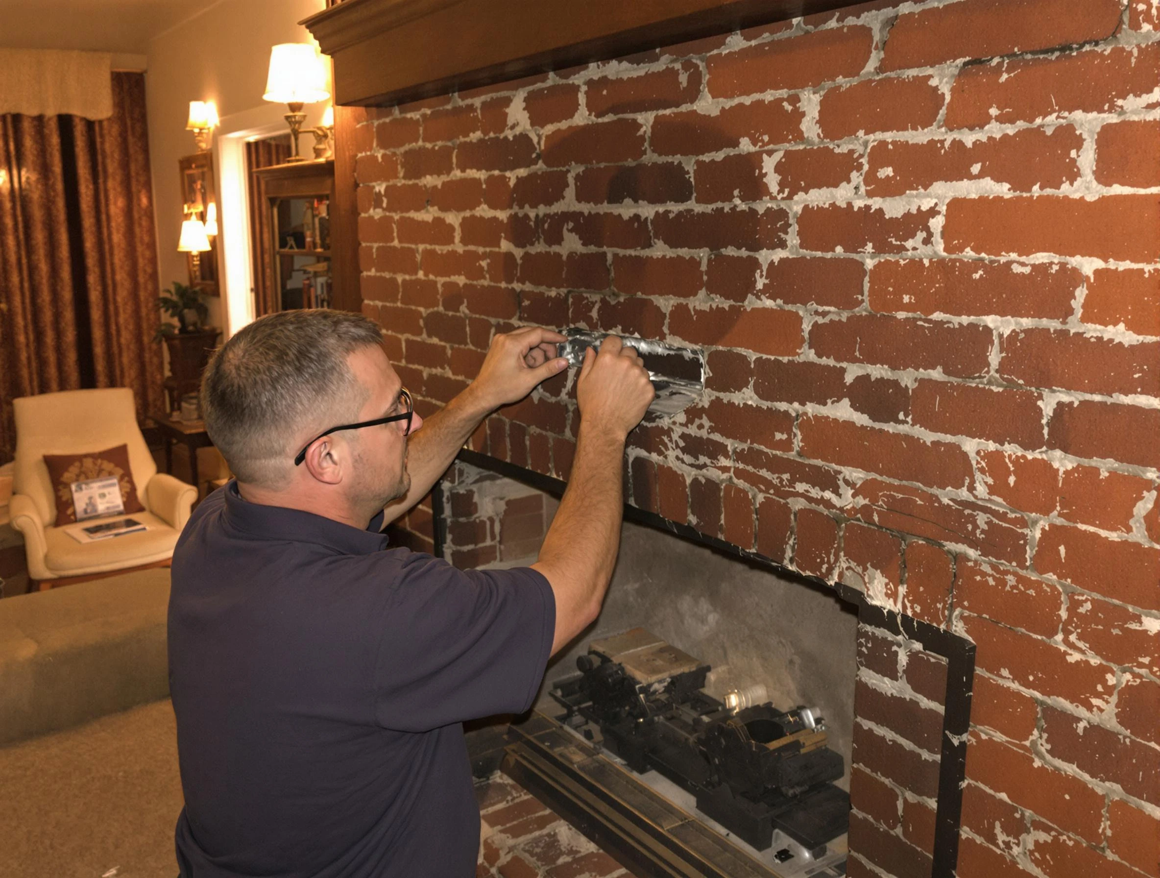 Magna Chimney Sweep expert fixing a fireplace in Magna, UT